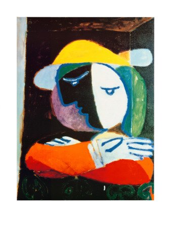 Peinture à l'huile Femme au Balcon c1937 xPablo Picasso toile de 30x36 Pouces