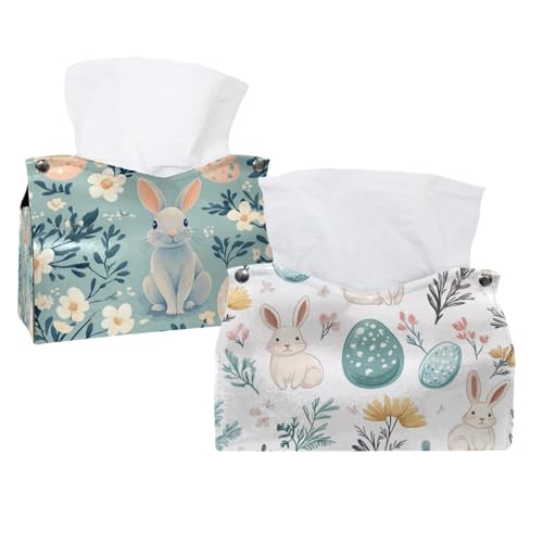 Boîte à mouchoirs design œuf de Pâques, accessoire chic pour salle de bain