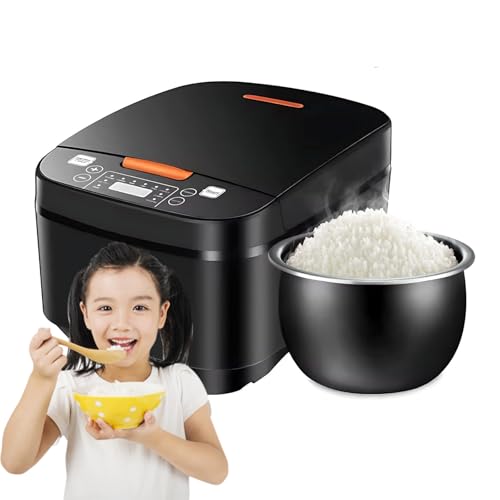 Olla arrocera Inteligente de 5L y multicocina - Temporizador de retardo de 24 Horas con Mantener Caliente automáticamente, Olla Interior Antiadherente + Bandeja de Vapor para Sopa/Grano/Vapor
