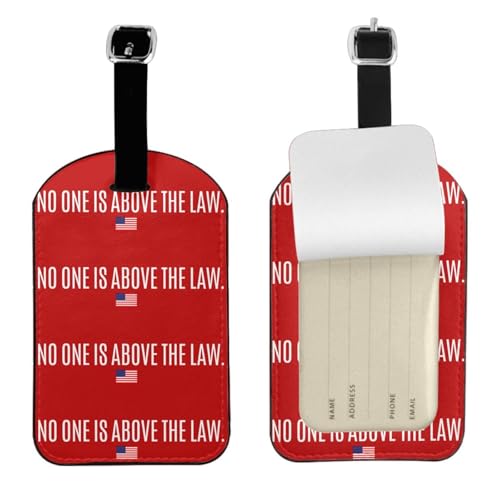 Law Above All Luggage Tag with Privacy Protection,Travel Luggage Identifier,Fashionable Travel Accessory