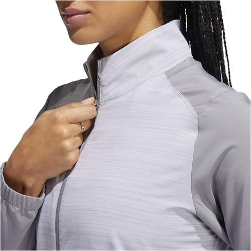 Veste coupe-vent adidas Heather Block zippée avec tissu technique haut de gamme