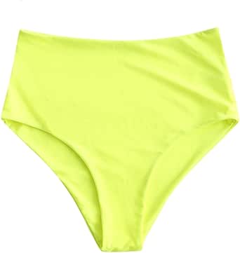 ZAFUL high waisted bikini bottoms with tummy control