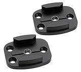 CNC Aluminum Alloy Base (2 Pack) for GoPro Hero7 Hero6 Hero5 Hero Hero3/3+ Cameras