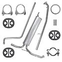 Polmo Schaldampferset Auspuff für Citroen C1 1 I Peugeot 107 1 I Aygo 1 I B1 1.0
