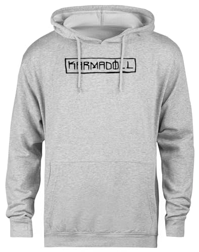 Pull à capuche gris Karmadoll unisexe en coton confortable