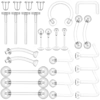 Lusofie 29 piezas de joyería transparente, retenedor acrílico