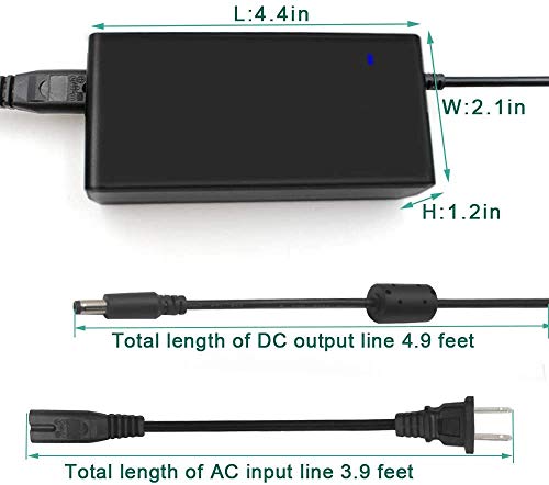 F1TP 19V 3.42A 65W AC/DC Power Supply Adapter Charger for HP Toshiba Lenovo Ideapad Acer ASUS Gateway Laptop, HP LG Samsung Acer Monitors and Westinghouse Vizio TV; with 10 DC Plug, UL Listed - Thumbnail 5