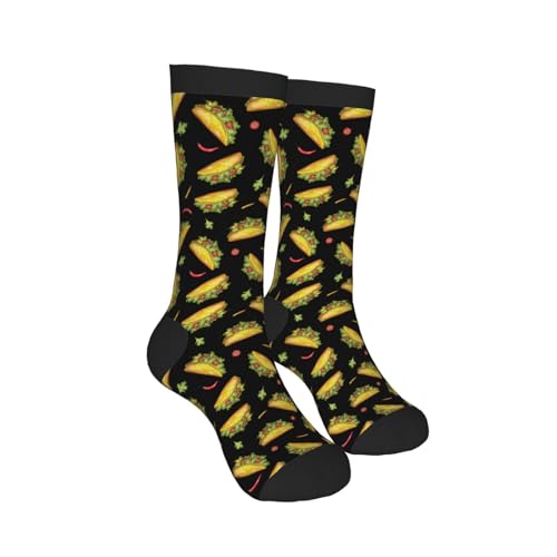 Taco Novelty Socks Funny Crew Socks For Men Women Gifts