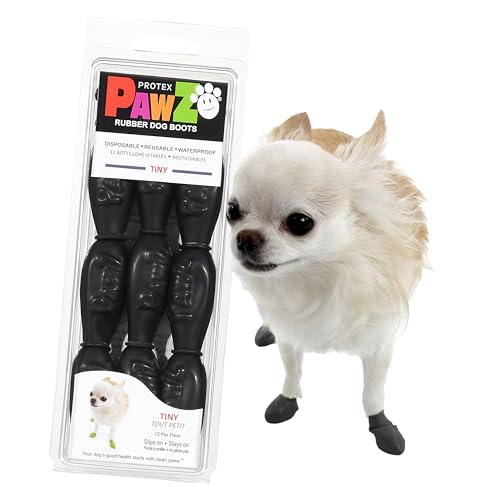 PAWZ PAWB-Tiny Hundestiefel, schwarz, Sehr klein