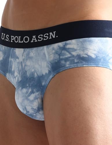 Image of U.S. Polo ASSN. Mens OEB03 Cotton Stretch Tie Dye Underwear Briefs - Pack of 1