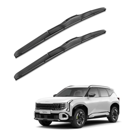 Image of Oshotto Frameless (O.E.M Type) Wiper Blades Compatible with KIA Seltos 2026 (24 inch / 18 inch)