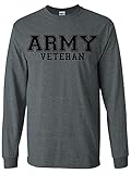 Army Veteran BLACK Logo Long Sleeve T-Shirt