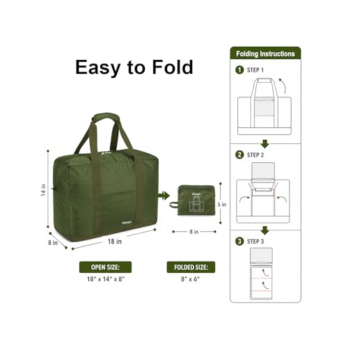Vimapo 40L Foldable Duffel with Trolley Sleeve
