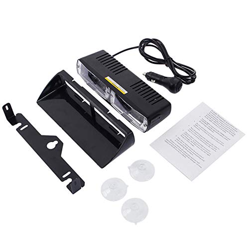 Lampe stroboscopique à 16 LED, lampe à ventouse clignotante Riloer 12V, avertissement d'urgence de la police pour remorques de camions