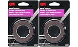 3M Auto Exterior Attachment Tape, 1/4 in x 5 ft, Heavy Duty Double-Sided Automotive Tape for Car Trim, Moldings, Emblems, and Badges (Pack of 2, 38582)