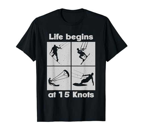 Kultiges Vintage Design T-Shirt - Life@15 Knoten!