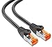 Produktbild mumbi LAN Kabel 10m CAT 6 Netzwerkkabel geschirmtes F/UTP CAT6 Ethernet Kabel Patchkabel RJ45 10Meter, schwarz