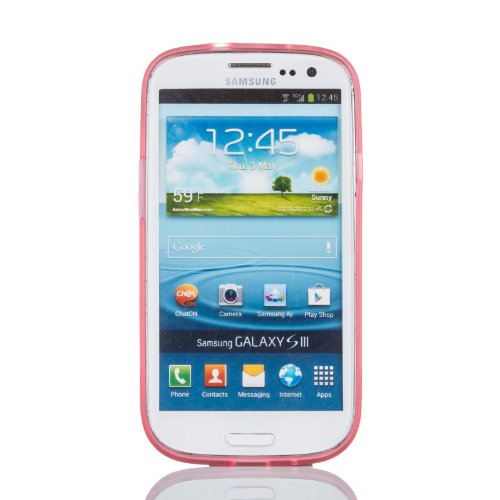 Gadgetsevil Glow in the Dark Noctilucent Transparent TPU+PC Case for Samsung Galaxy S3 i9300 / i9305 / SGH-T999 (Pink)
