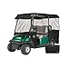 Greenline Drivable Golf Cart Enclosures by Eevelle, Heavy Duty 300D 4 Passenger Universal Fit, Black