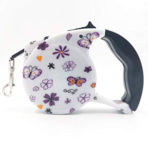 Zi Automatic retractable traction rope pet tractor medium and small dogs cats cats traction rope portable dog rope dog chain (Color : E, Size : 5 meters)