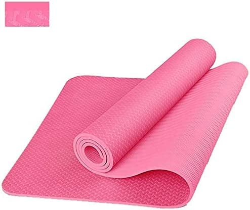 Trainingsmatte, Pilates, Yoga-Matten, extra dick, 8 mm, mit Tragegurt und Tasche, Sit-Ups, Dehnen, Liegestütze, Heim-Fitnessstudio für Männer und Frauen, rutschfeste Fitness-Trainings-Workou