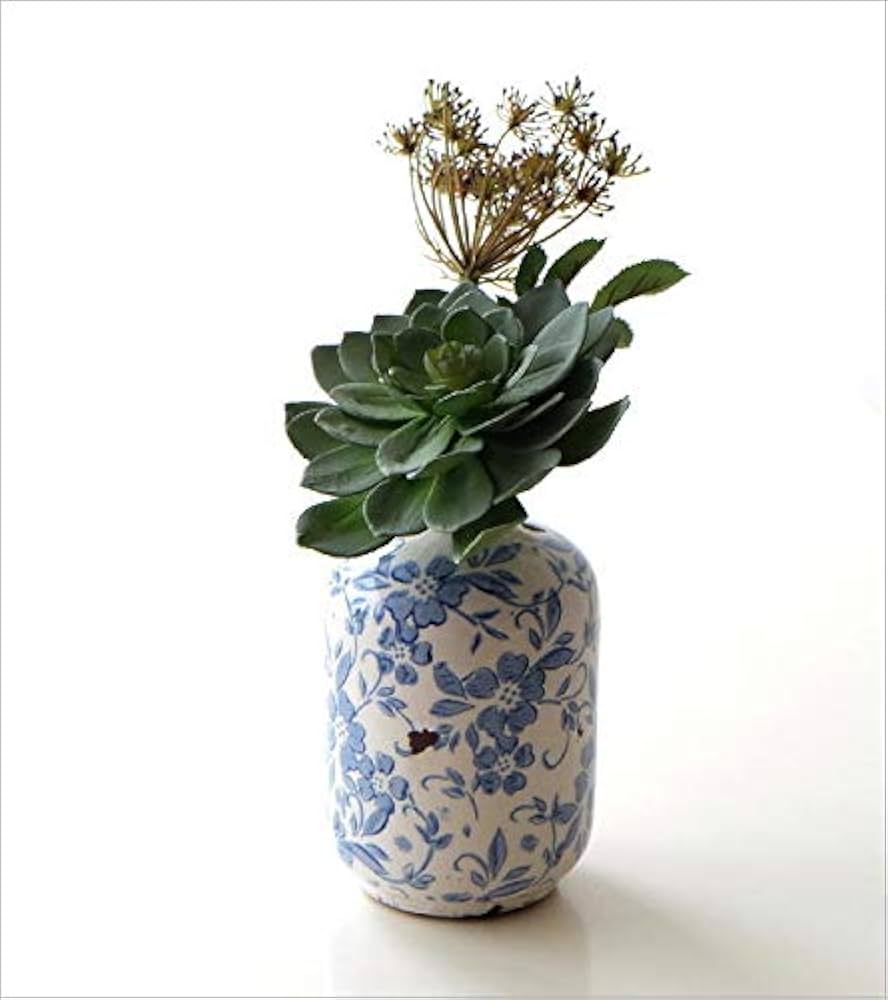 Amazon.co.jp: 花瓶 フラワーベース 陶器 おしゃれ シノワズリー