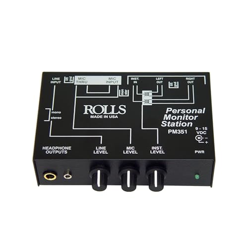 Rolls PM 351 Personal Monitor Station mini table de mixage personnelle pour retour audio