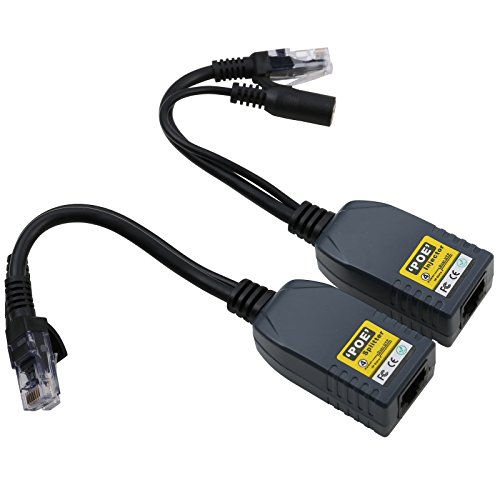 UHPPOTE PoE Splitter Injector Adaptador Power Over 4 Cores Ethernet 100M Red UTP miniatura 2
