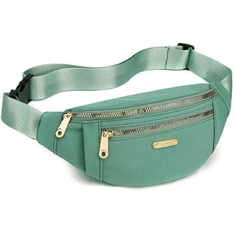 HANDAFA Running Waist Bag For Women Crossbody Backpack Fashion Athletic WaistPack(Green) Cover