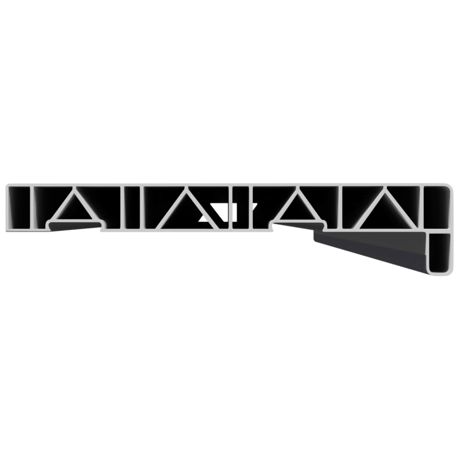 Aluminiowy wspornik okienny PVC Antracytowe ziarno drewna | Wodoodporny, łatwy do czyszczenia, klej, do użytku wewnątrz na zewnątrz, trwały