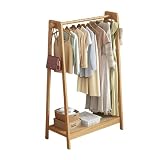 Esspoxi Freestanding Bamboo Clothing Rail, Open...