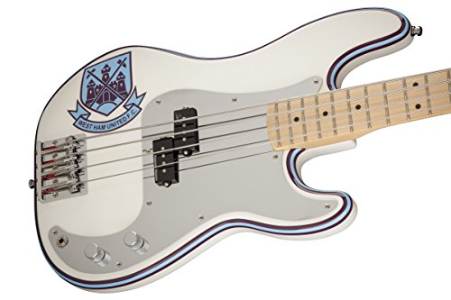 FENDER 0141032305 Steve Harris Precision Bass touche en érable pour guitare électrique – Olympiques Blanc - Les Beatles, Paul McCartney, John Lennon, RIngo Starr, George Harrison FENDER 0141032305 Steve Harris Precision Bass touche en érable pour guitare électrique – Olympiques Blanc – Image 4