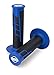 ProTaper Blue/Black Clamp-On Half-Waffle Grips Pair for Most 2-Stroke and 4-Stroke Motocross Models 021663