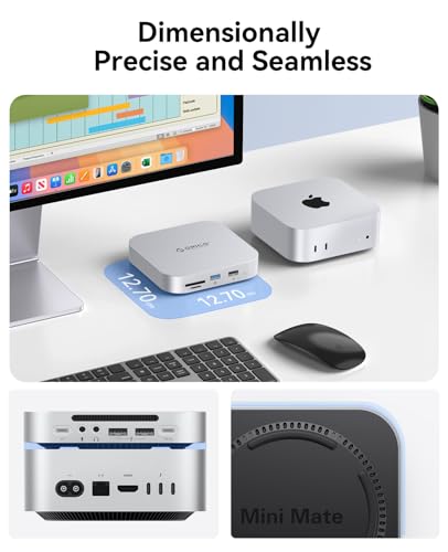 Image of ORICO MiniMate SE Mac mini M4 512GB Storage & Docking Station, External SATA SSD (Non-Removable) 5Gbps(480MB /s), USB A*4, USB-C, SD /TF 3.0, 3.5mm Audio, Includes 2 Cables - M4SE