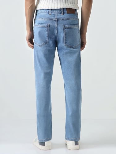 Image of Urbano Fashion Men's Slim Fit Washed Denim Jeans Stretchable