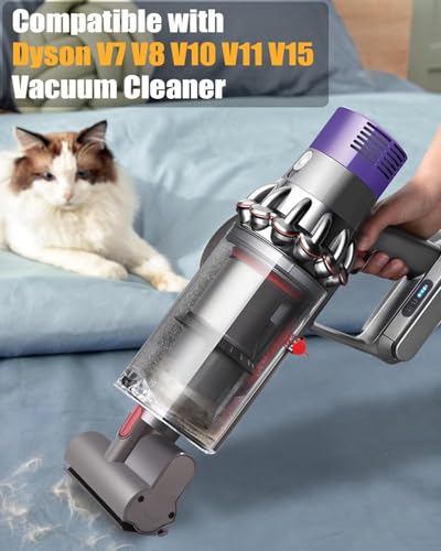 SOBEAU Mini Turbinendüse für Dyson V7 V8 V10 V11 V15 Staubsauger, Ersatzbürste Zubehör Entfernt Milben und Allergene, für Sofa, Autositz, Sessel
