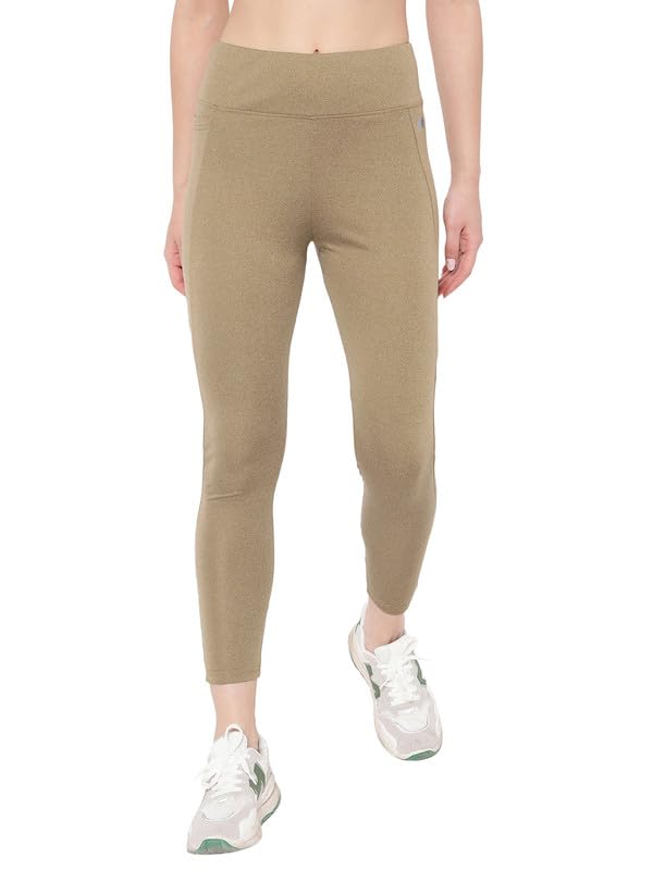 Image of Clovia Women's High Rise High-Rise Full Length Regular Fit Active Tights With Side Pocket