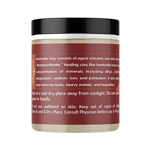 Image of 100% Pure Sodium Bentonite clay Powder (Indian Healing Clay) for Face & Skin Care - 200GM