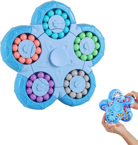 YUDANSI Zauberbohnen-Puzzle-Spielzeug, Magic Bean Rotierender Würfel Spielzeug, Rotierendes Finger Fidget Zauberwürfel, Weihnachten Geburtstag Neujahrsgeschenk für Kinder Teenager Erwachsene