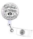 Badge Reels Holder Retractable with ID Clip for Nurse Name Tag Card Funny Sarcastic Quote Nursing Doctor Teacher Student Medical Work Office Alligator Clip ZJK668