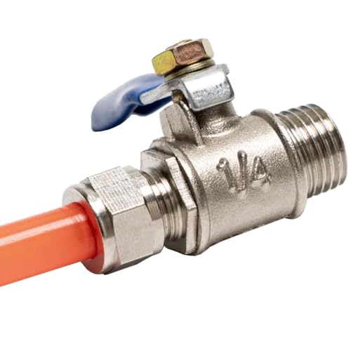 Válvula de bola recta de cobre DN15 10mm miniinterruptor galvanizado 2