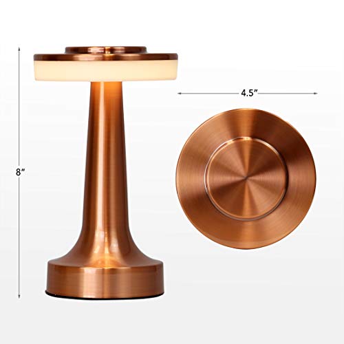O’bright Portable Led Table Lamp With Touch Sensor, 3-Levels Brightness, Rechargeable Battery Up To 48 Hours Usage, Night Light For Kids Nursery, Nightstand Lamp, Bedside Lamp (Rose Gold) #TOP7