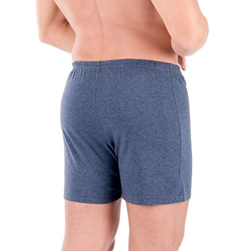 Cottonique Men's Elasticized Loose Boxer Shorts made from 100% Organic Cotton (Melange Grey)3