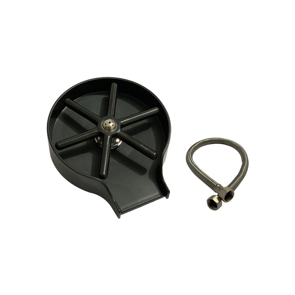Viking Glass Rinser and Connection Pipe Braided | Connection Pipe SS304 - Finish Steel - Thread Size [1] and [2] 15mm (1/2”),Inner - Length 600mm (24”) (B0CC555162) Amazon Price History, Amazon Price Tracker