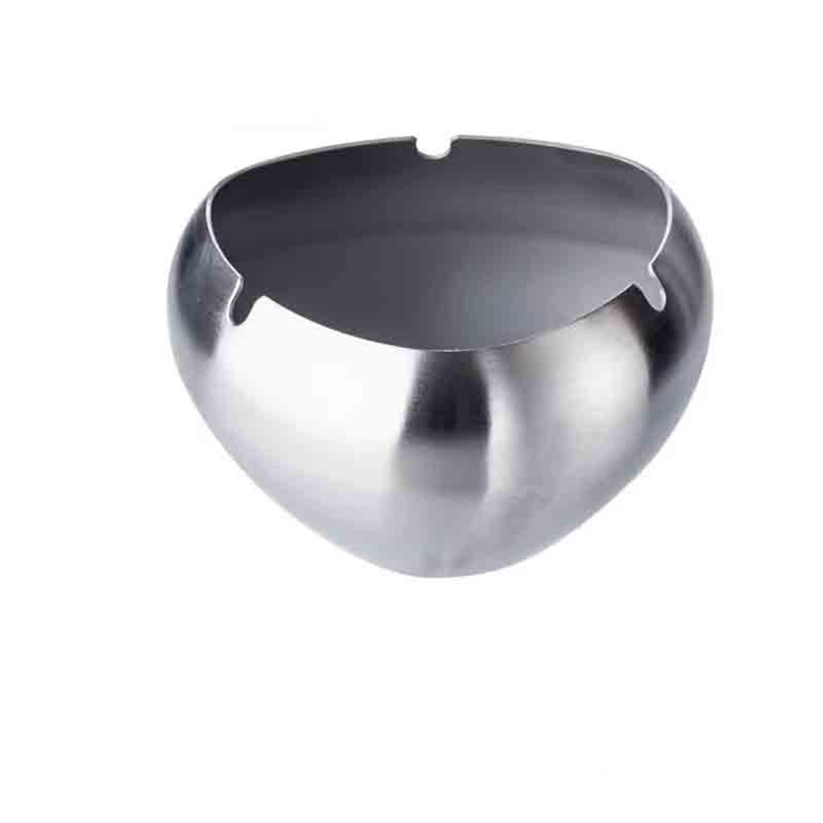 Cigarettes Ashtrays Stainless Steel Ashtray for Home Bar Hotel Office Use(Silver)