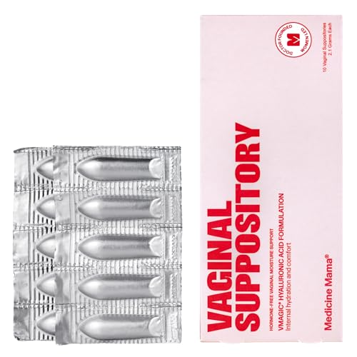 VMAGIC Vaginal Suppository by Medicine Mama Feminine Moisturizer with Hyaluronic Acid to Help Provide Moisture 1 Pack (10 Suppositories Each)