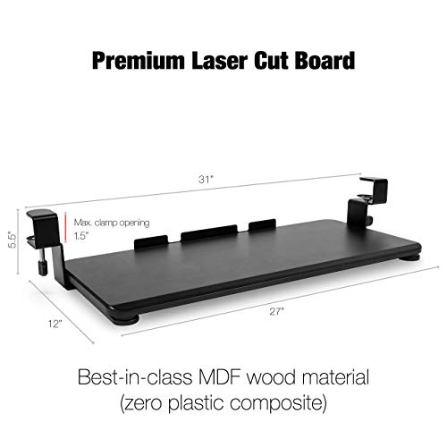 image for TechOrbits Keyboard Tray Under Desk – 27