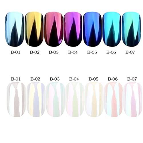 Zonster 1pc Shell Powder Metallic Glitters Nails Kunst-Maniküre-Pigment Ultra Smooth Nail Dust (1g, Wein-Rot) – Bild 6