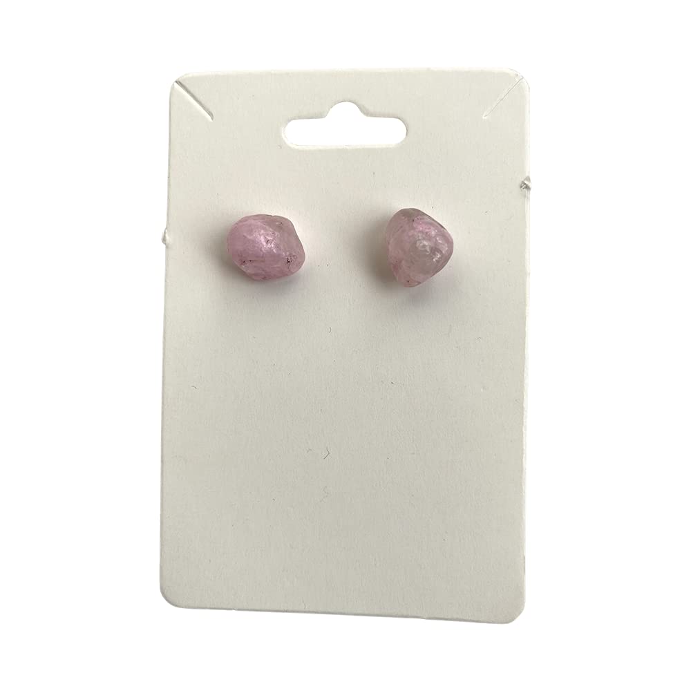 VIEGemstone Chip Stud Earrings, 1x1cm, Rose Quartz, Natural, One Size