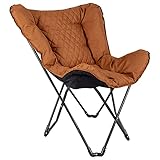 Bo-Camp Schmetterling Stuhl Himrod Camping Garten Lounge Stuhl Sessel Klappstuhl Clay